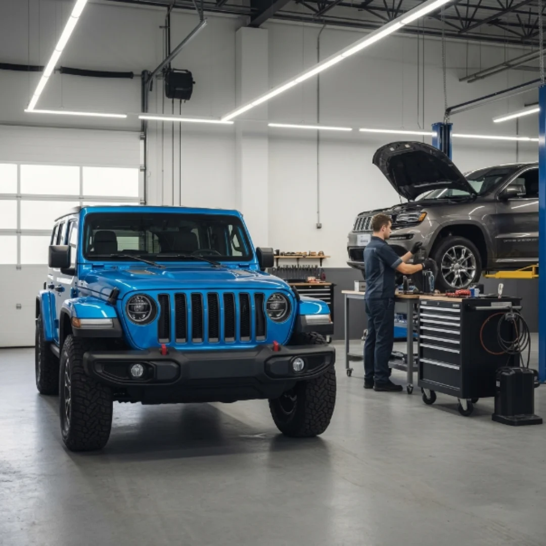 أعمال صيانة جيب داخل ورشة Zenfo Auto Services